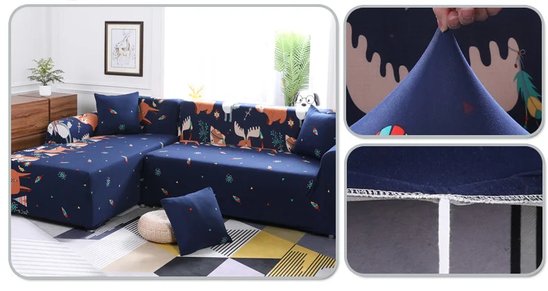 Christmas Decorations Sofa Cover Slip-resistant Sectional Elastic Full Couch Cover Sofa Towel Single/Two/Three/Four-seater