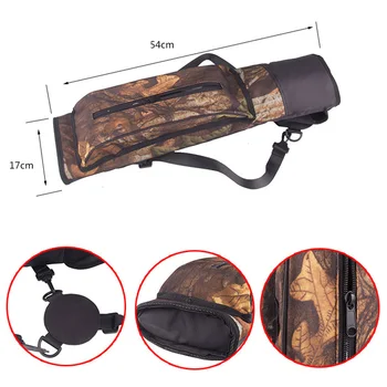 

​ Archery Quiver Back Waist Shoulder Bag Arrow Bow Holder Pouch Large Capacity Back Storage Multifunction Bag