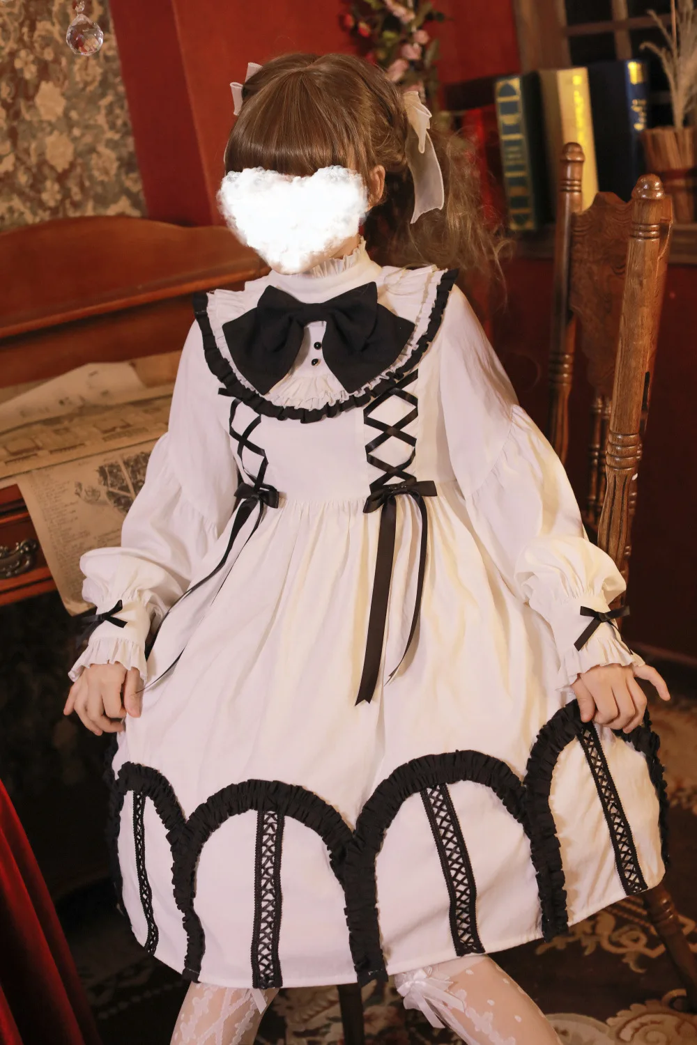 Милое платье принцессы в готическом стиле; винтажное платье в стиле Лолиты с оборками и бантом; платье в викторианском стиле с высокой талией; платье в готическом стиле для девочек