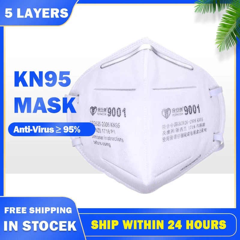 

Dustproof Anti-Droplet Breathable KN95 Face Masks Disposable Protective Mask 95% Filtration N95 Masks Anti-virus 19 KF94 FFP2