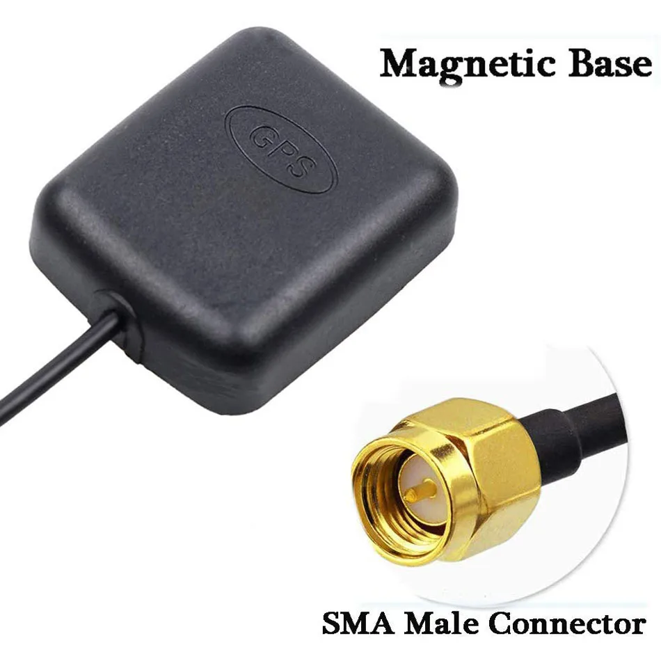 Car GPS Receiver SMA Conector 3M cable Antenna car Auto aerial adapter for DVD Navigation Night Vision Camera | Электронные