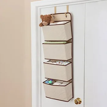 

Non Woven Multi-layer Door Storage Bag Multifunctional Wardrobe Storage Bag Shoes 4 Layer Baby Clothes Sundries Hanging Bags
