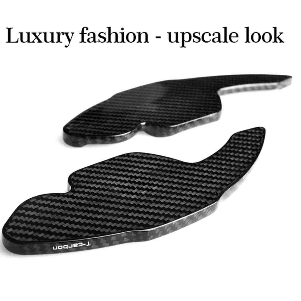 For Audi A3 A5 A4L A6L TTS S8 Real Carbon Fiber Car Steering WheelShift Paddle Shifter Trim Cover Extension