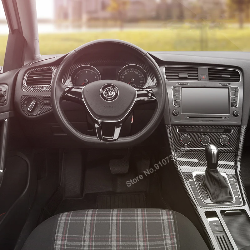 Auto Innenleisten Dashboard Center Control Panel Abdeckung Trim für VW Golf  7 7,5 MK7 LHD Zubehör 2015 2016 2017 2018 2019 - AliExpress