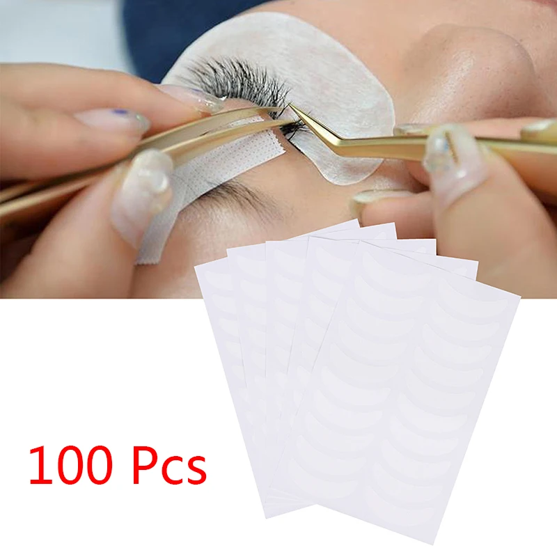 

100Pcs Eyelash Extension Patches Paper Under Eye Pads Tips Sticker Makeup Tools Natural Eye Lashes Makeup