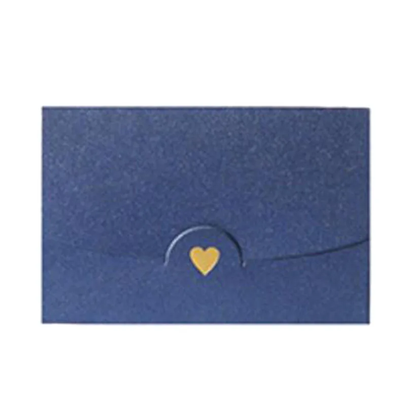 Blue 50 шт./компл. 7x10,5 см красочные, расшитое бусинами, Бумага конверты для вечерние Приглашения ко Дню Святого Валентина подарок для влюбленных Открытка Подарок - Цвет: Blue