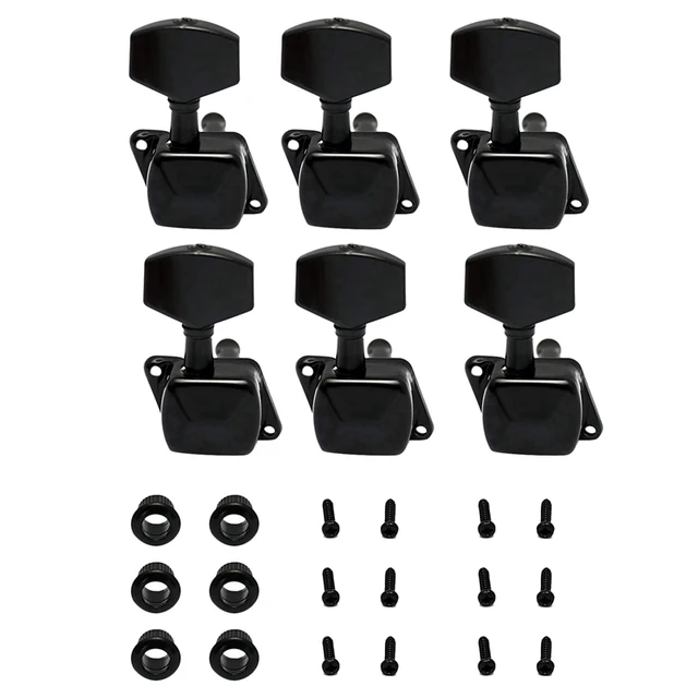 6Pcs String Tuning Pegs Machine Heads Tuners Right Hand Electric Acoustic Guitar Parts Replacement