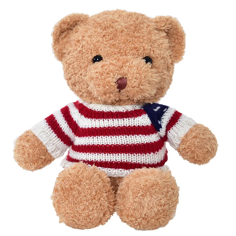 New Hot High Quality Teddy Bear With Scarf Stuffed Animals Bear Plush Toys Doll Pillow Kids Lovers Birthday Gift for Valentine's Day (1)