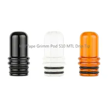 HellVape Grimm Pod 510 MTL капельный наконечник полированная Смола OBS Alter Kit мундштук