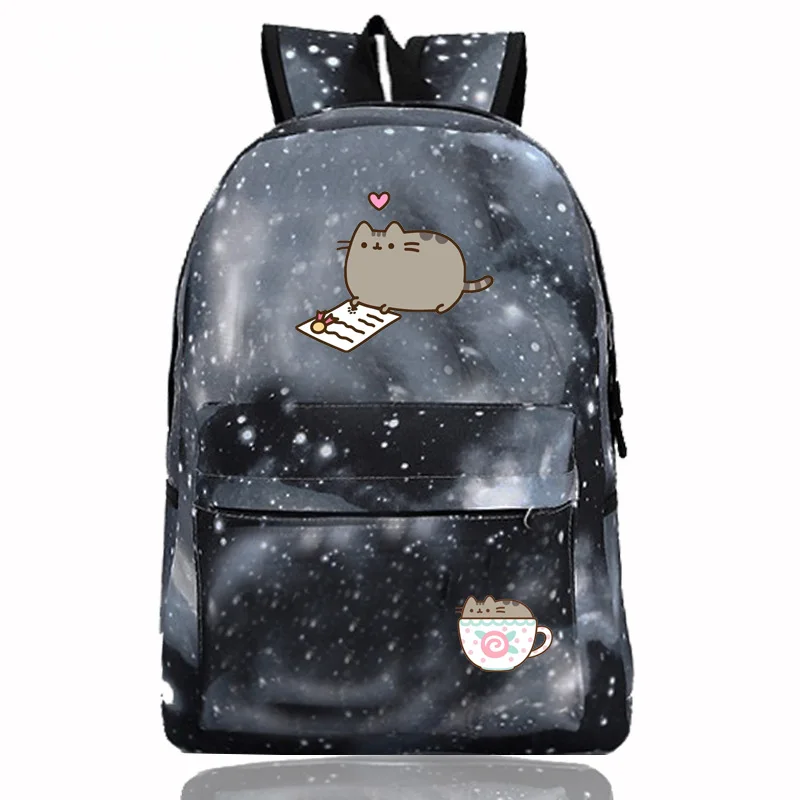 IMIDO милый кот рюкзаки для школы девочек большой емкости звезды плечи рюкзак подростков ноутбук сумки многофункциональная дорожная сумка - Цвет: B-9