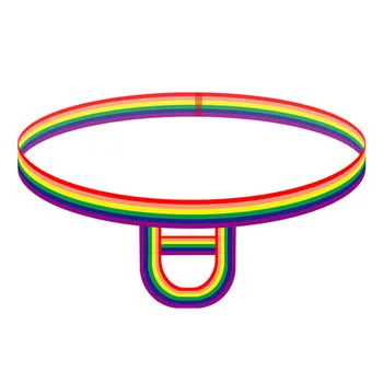 

Sexy Men's thong Gay male underwear cuecas Comfortable Rainbow Stripes Elasticity Ring men's underpants ropa interior hombre