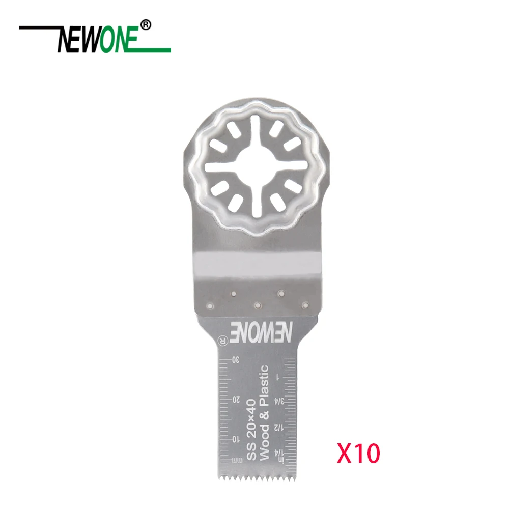 20mm 10PCS NEWONE Starlock 10 мм/20 мм/32 мм пилы из нержавеющей стали подходят мощные Осциллирующие инструменты многофункциональный инструмент для резки дерева - Цвет: 20mm 10PCS