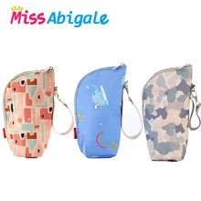 MissAbigale Подогреватель бутылочек для кормления ребенка, Термосумка, подогрев бутылочек для детского питания, чашка для воды, подвесная сумка для коляски