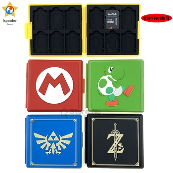 

2020 For Nintend Switch Game Card Pattern Case Hard Protective Cover Storage Box for Memory SD/Micro sd Accessories Dropshipping