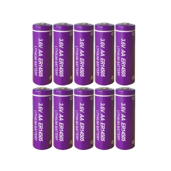 

10pcs ER14505 14505 2700mah 3.6v AA Size Li-SOCl2 Lithium Battery