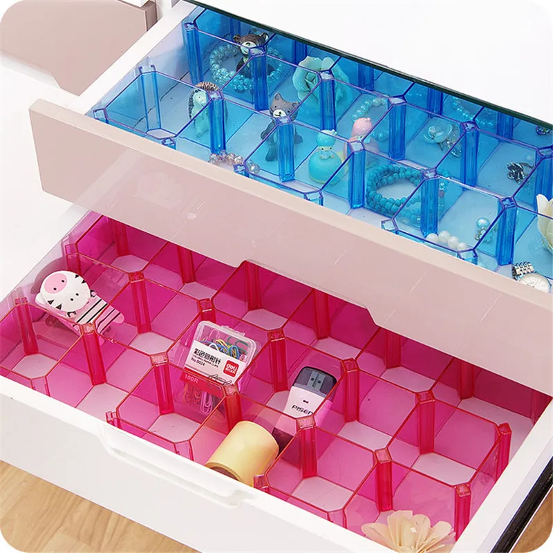 

1 PCS Plastic Underwear Bras Sock Ties Organizer Storage Box Desk Drawer Closet