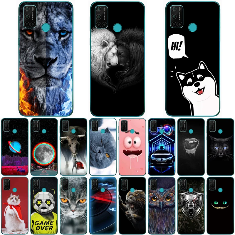 For VSMART JOY 4 Case Wolf Silicon TPU Fundas for Vsmart Joy Cat Animal Shell Bag Housing Phone Cases | Мобильные телефоны и