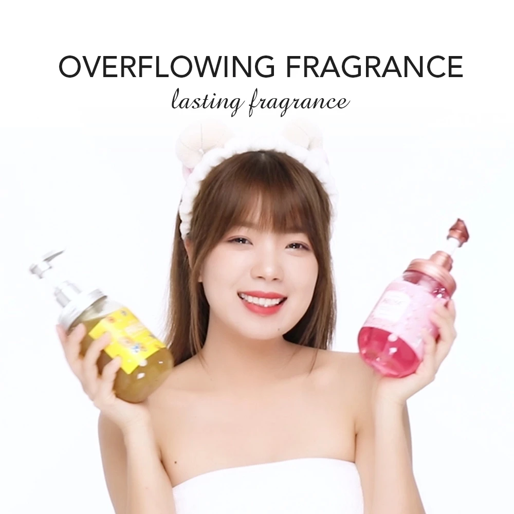 AILKE Shower gel Shampoo women Clean Whitening Scrub flowers Exfoliating Moisturizing smooth gel douche bath foam femal