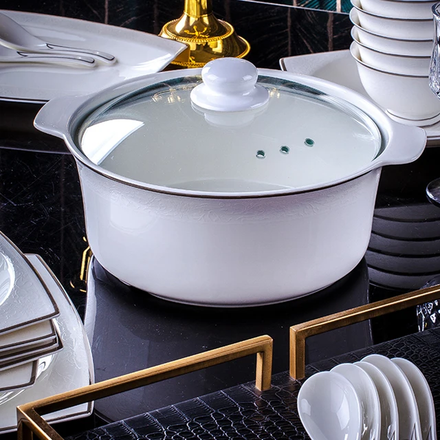 Csont Asztali Edények Kerámia Étel Kínai Ételek Étkészletek - Image 5