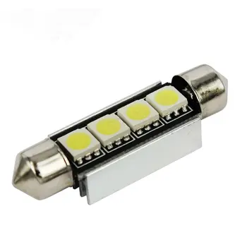 

Car Led Reading Light 5050-4-41mm Sharp Head Double Point Light Roof Light Reading Trunk Light Lamp