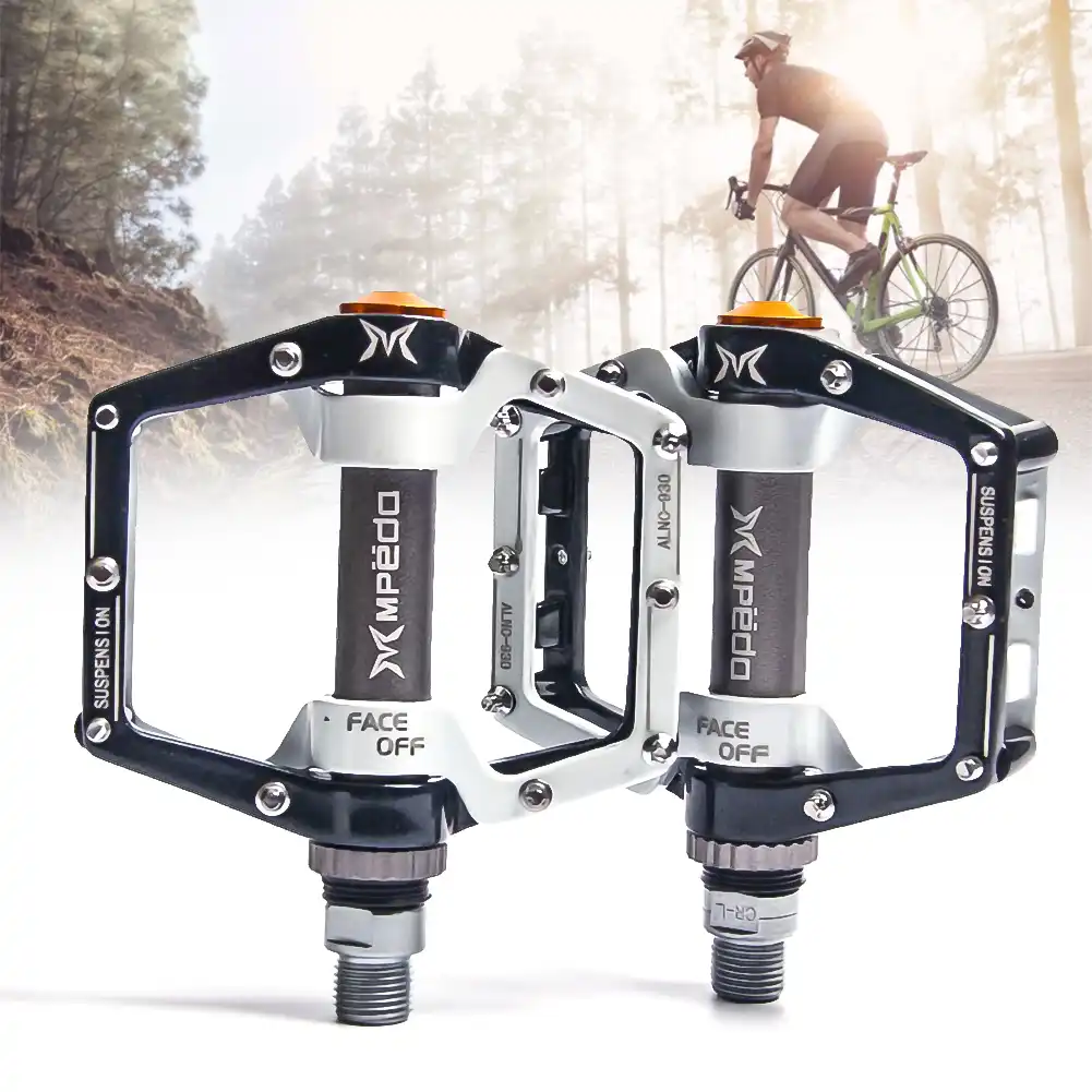 Magnesium Bicycle Pedal Flat Cycling MTB Road Mountain Bike XC Pedals 528 Green