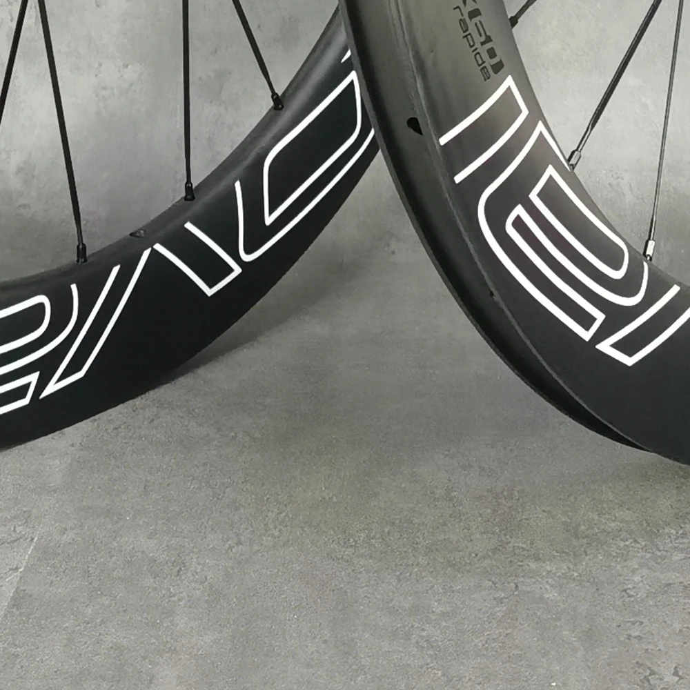 700C Road disc brake carbon wheels 60mm depth Custom logo CLX60 clincher/tubular carbon wheelset with novatec 791/792