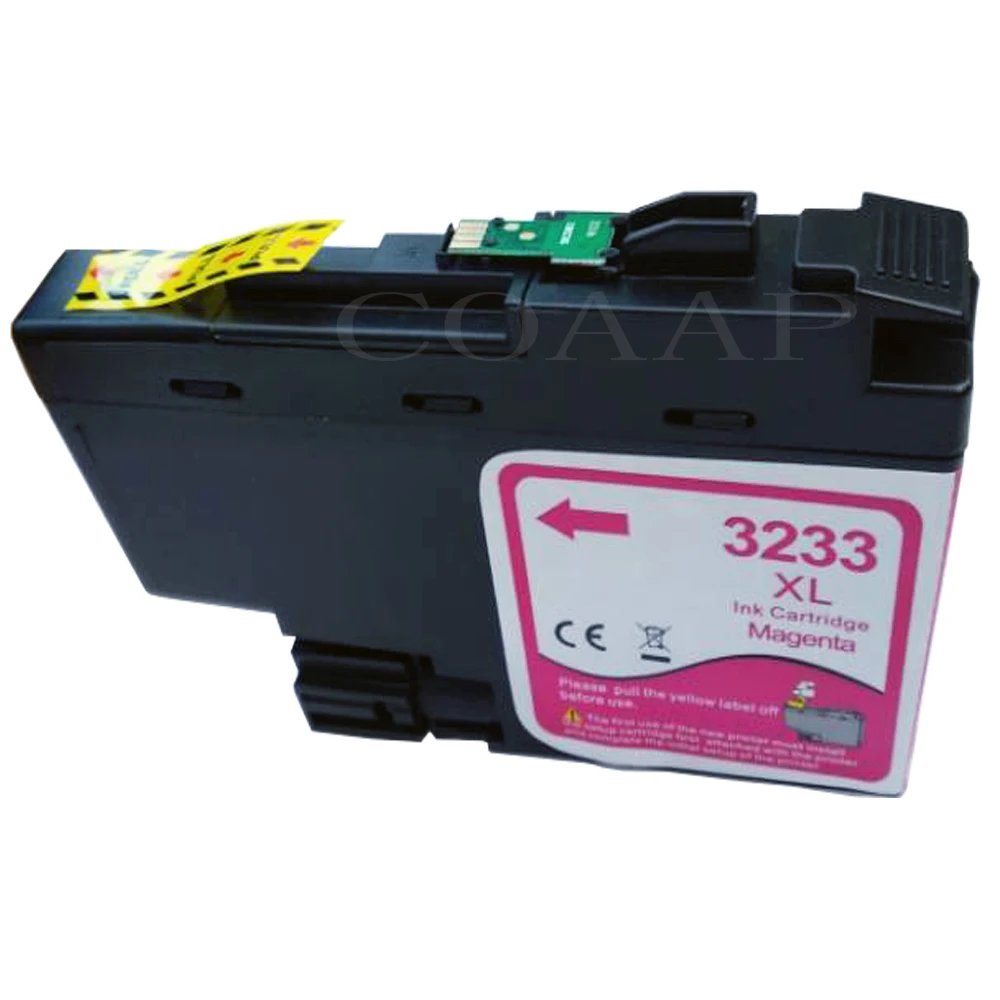 1pk--Magenta Чернильный картридж для принтера Brother DCP-J1100DW MFC-J1300, совместимый с LC3233 XL - Цвет: 1pk--Magenta