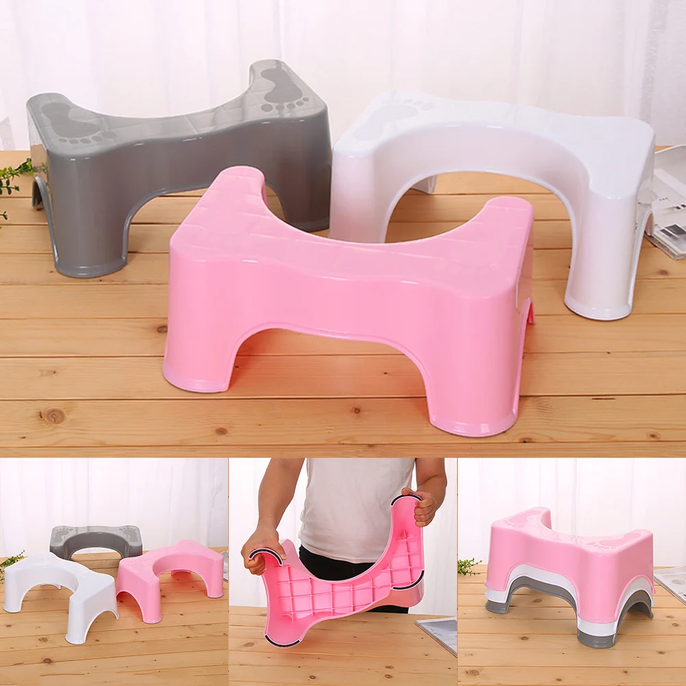 

Plastic Stool Bathroom Hand Washing Stepping Footstool Baby Non-slip Toilet Stool SP99