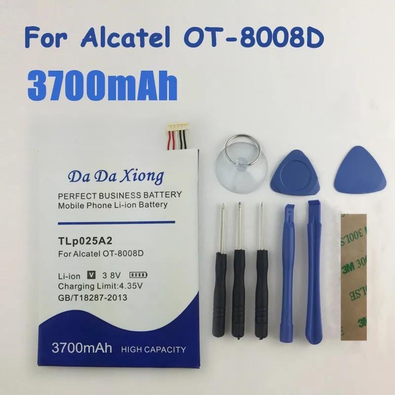Аккумулятор TLp025A2 3700 мАч для Alcatel One Touch Idol X + 6043D Scribe HD OT-8008D TCL S960 Y710 Y900 аккумулятор |
