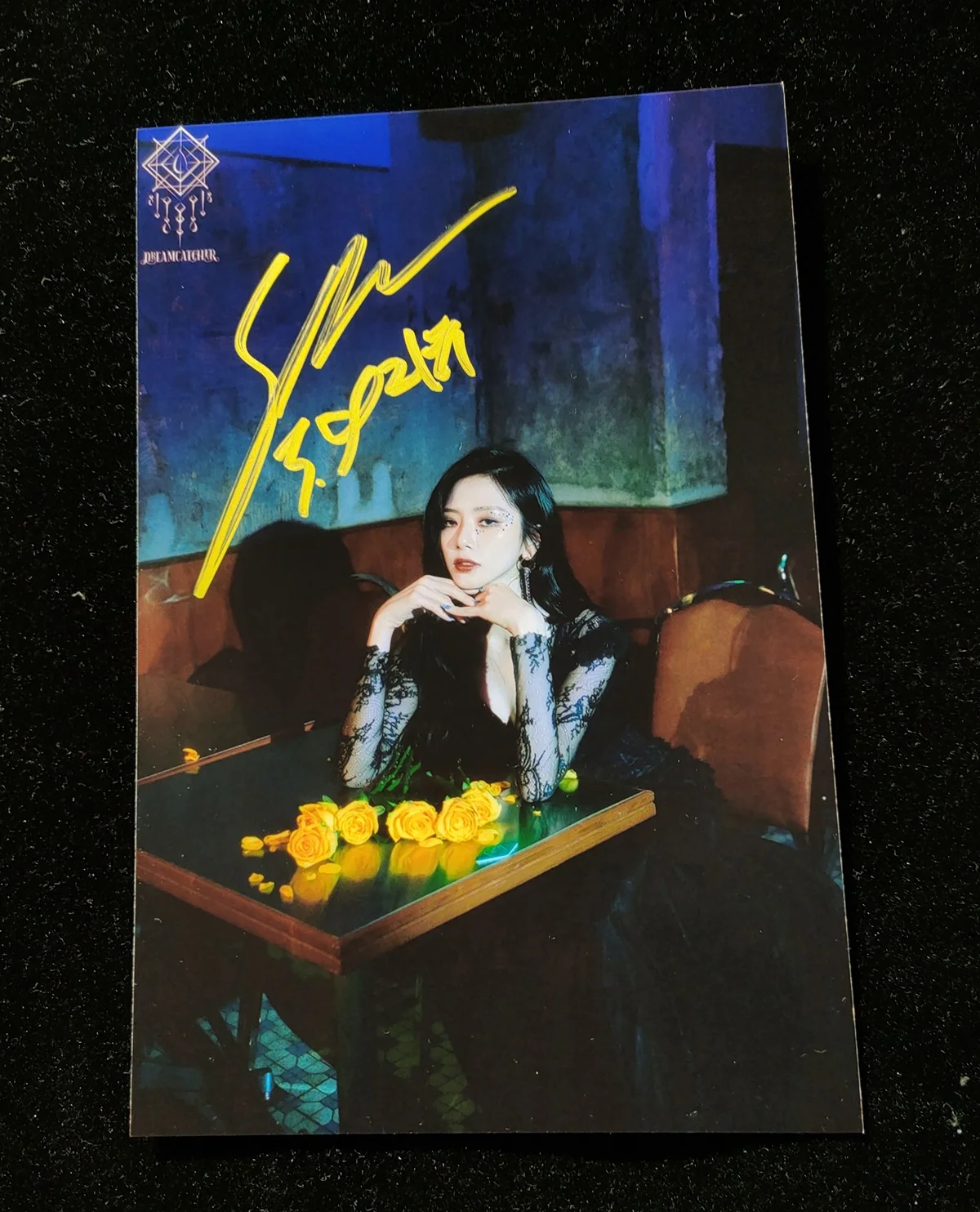 DREAMCATCHER Ji-U Autographed Signed Photo Pictures K-POP