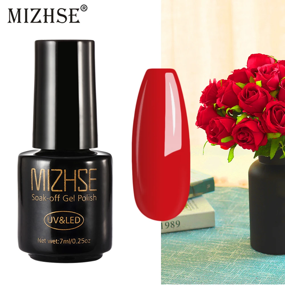 

MIZHSE Pure Gel Varnish Olive Green Color Gel Lacuqer UV LED Hybrid Gel Polish Manicure Green Colors UV Nail Polish Base And Top