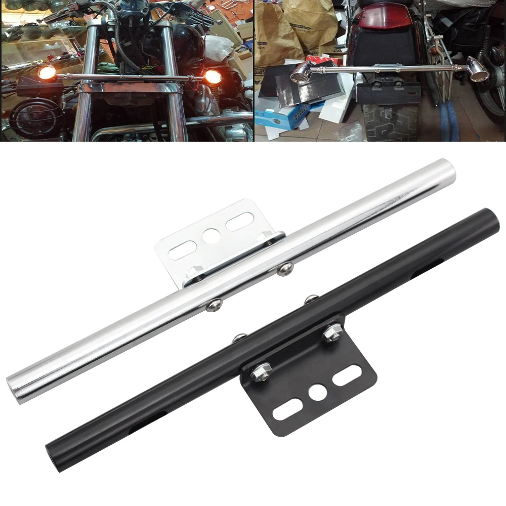

Motorcycle Universal Short Mount Turn Signal Light Tube Bar Bracket For Harley Honda Suzuki Yamaha Kawasaki Indian Scrambler