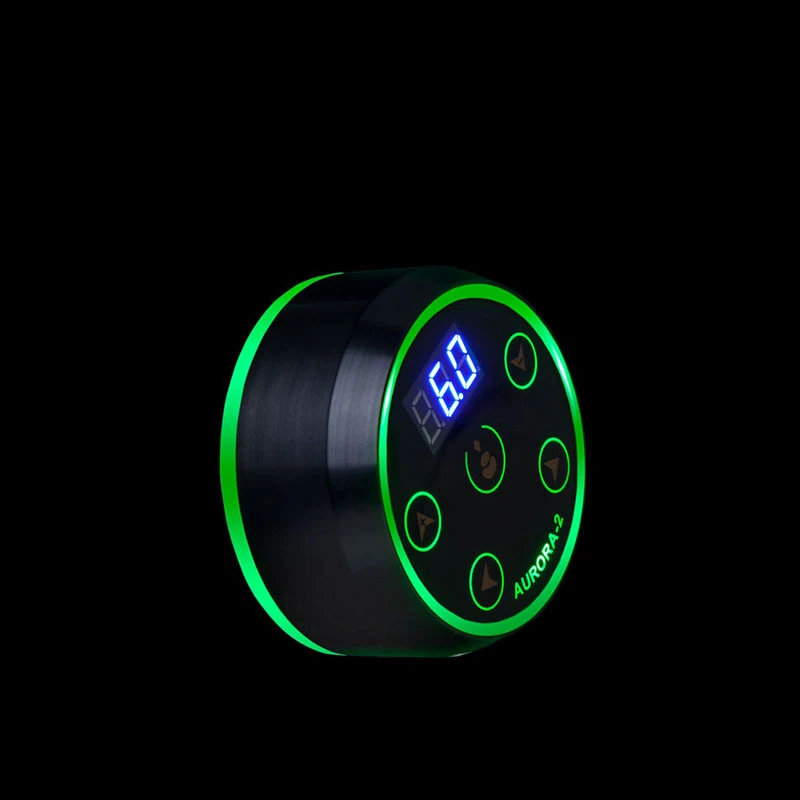 Аврора-2 тату источник питания черный серебристый обновление цифровой ЖК-дисплей сенсорный дисплей для тату машины - Цвет: Черный