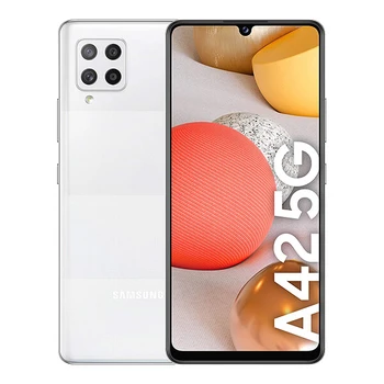 Перейти на Алиэкспресс и купить Samsung Galaxy A42 5G 4GB/128GB White (призмы в белый горошек, с принтом дюйм) с двумя сим-картами A426B
