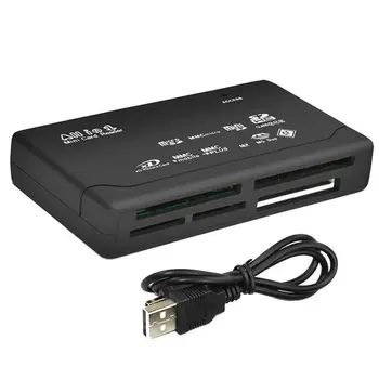 

1PCs All In One Card Reader USB 2.0 SD Card Reader Adapter Support TF CF SD Mini SD SDHC MMC MS XD Memory Cards Accessories