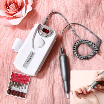

Professional Electrical Nail Drill Machine Manicure Pen Set Pedicure Remover Kit Strong Nails Drill Tools Polishing Sanding 1029