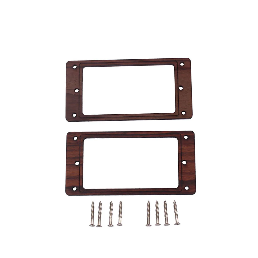 Pickup mounting ring curved bottom frame rosewood set of 2 neck and bridge for LP | Спорт и развлечения