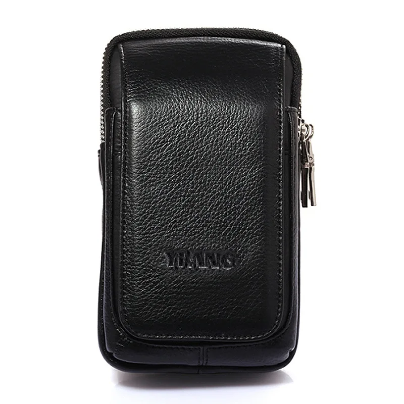 

Men's Pockets Leather Material British Retro Casual Fashion Style High Quality Design Multifunction Large Capacity