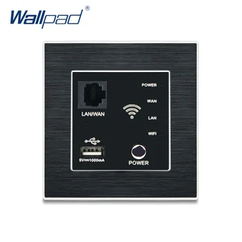 

300M WIFI AP Router Switch Wallpad Luxury Wall Light Switch Satin Metal Panel
