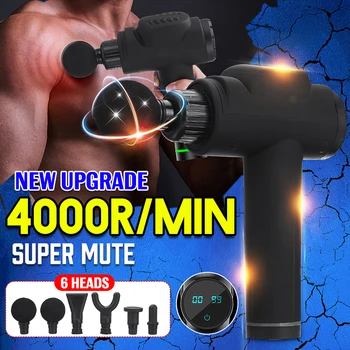 

2000mAh 110-240V Deep Muscle Tissue Massage Gun Pain Relief Excersing Trainning Recover Massger Shaping Slimming Body Machine