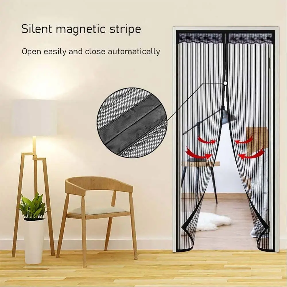 Meijuner летняя сетчатая противомоскитная дверная занавеска Автоматическая