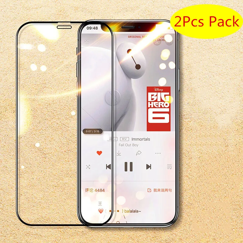 2 шт закаленное стекло для iPhone 11 Pro Max защита экрана 9H Анти-взрыв полное покрытие Защитная пленка для iPhone 11/11 Pro
