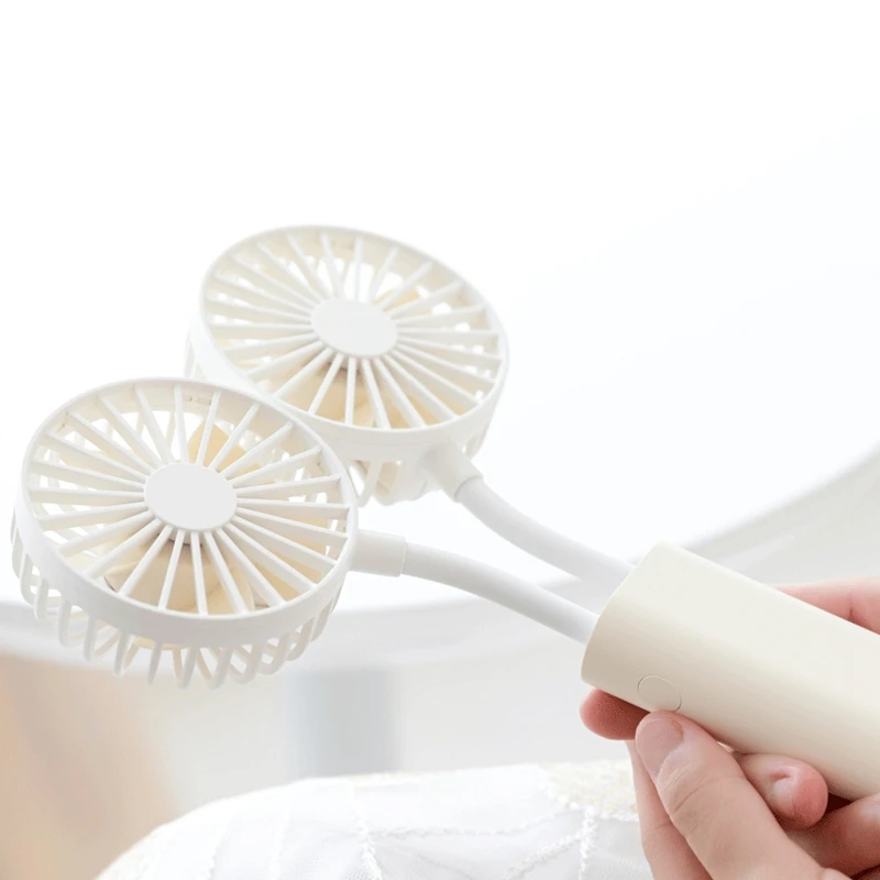 Мини Портативный USB Перезаряжаемый маленький вентилятор двойной