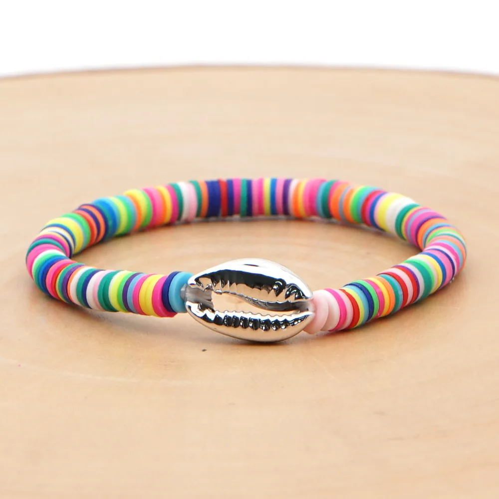 Soft Clay Surfer African Beads Choker Colorful Jelly Bracelet Elastic  Handmade Boho Lightweight For Women Girls 6mm Summer B242G From Yscrd,  $19.53