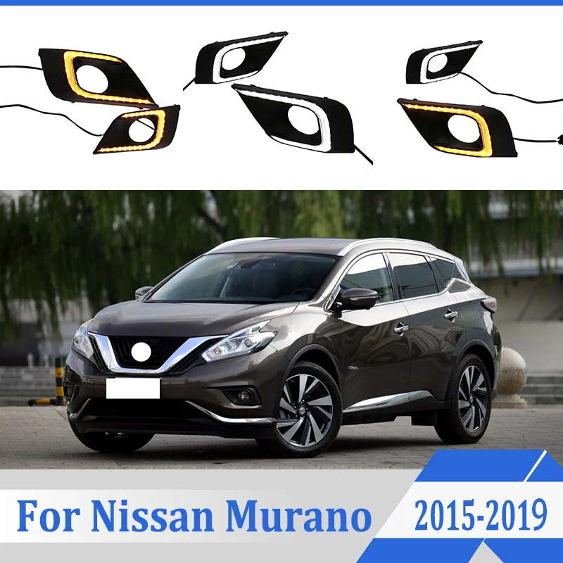 2 шт. для Nissan Murano 2015 2019 светодиодный дневного вождения светильник DRL
