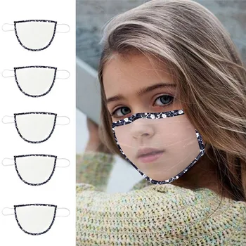 

5PCS Children Face Protect Clear Screen Visible Expression For The Deaf And Hard Of Hearing Safe Protective Face Mouth Shield 42