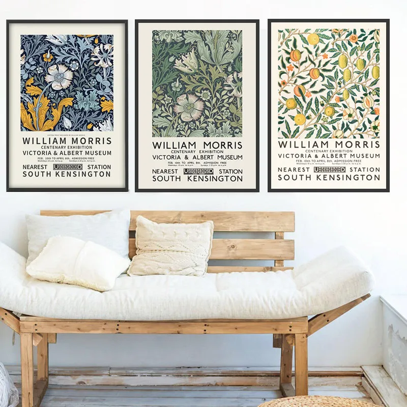 William-Morris-The-Victoria-and-Albert-Museum-Exhibition-Wall-Art-Canvas-Painting-Posters-and-Prints-Living (3)
