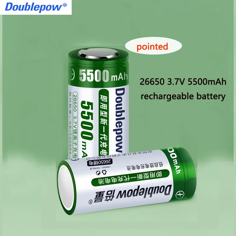 100% Capacità Reale 26650 3.7V 5000Mah Batteria Ricaricabile Al Litio Per Torcia Megafono E-Sigaretta Baterias Ricargables
