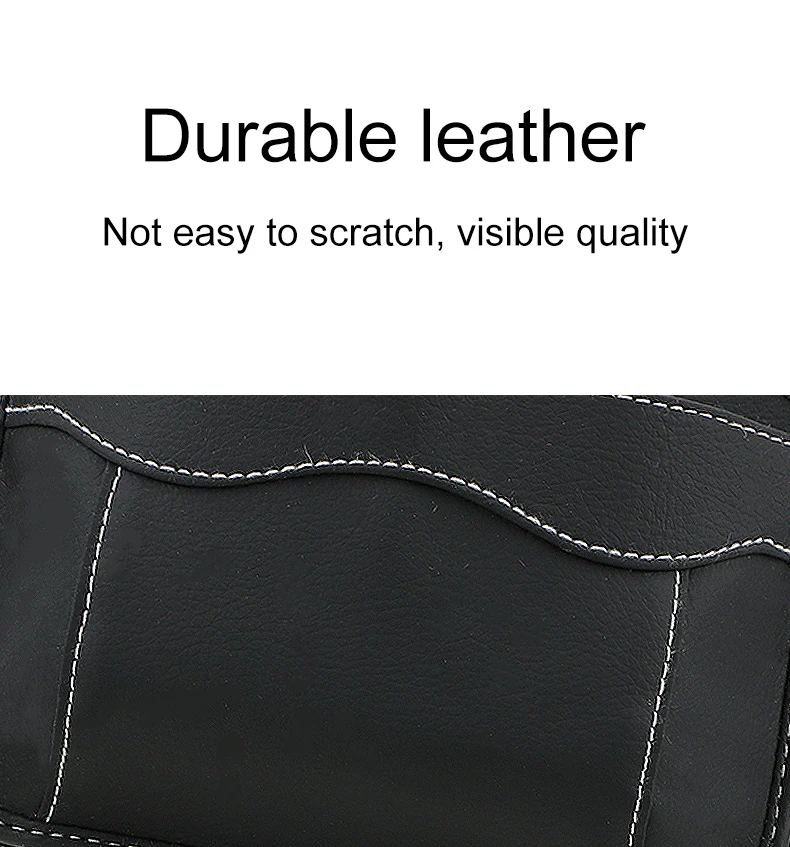 FORAUTO Car Pouch Bags Organizer Car Storage Box PU Leather Cards Mobile Phone Collecting Sticky Bag Stowing Tidying