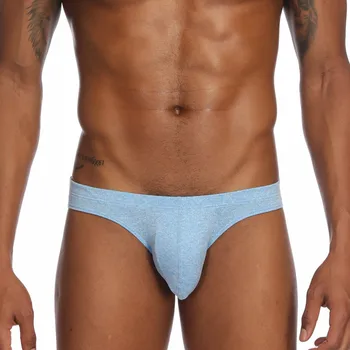 

Mens Sexy Underwear Briefs Solid Shorts Breathable Underpants Bulge Pouch Slip Soft Briefs underpants ropa interior hombre 2020
